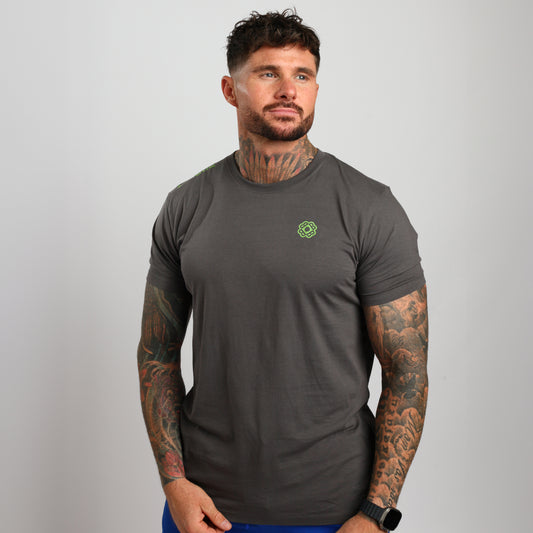 Men's Archer Cotton Sport T-Shirt- Charcoal