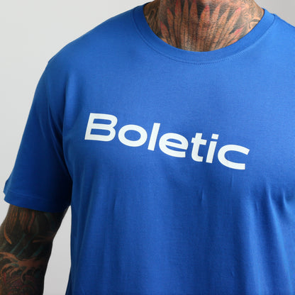 Men's Solo Cotton T Shirt- Sapphire Blue