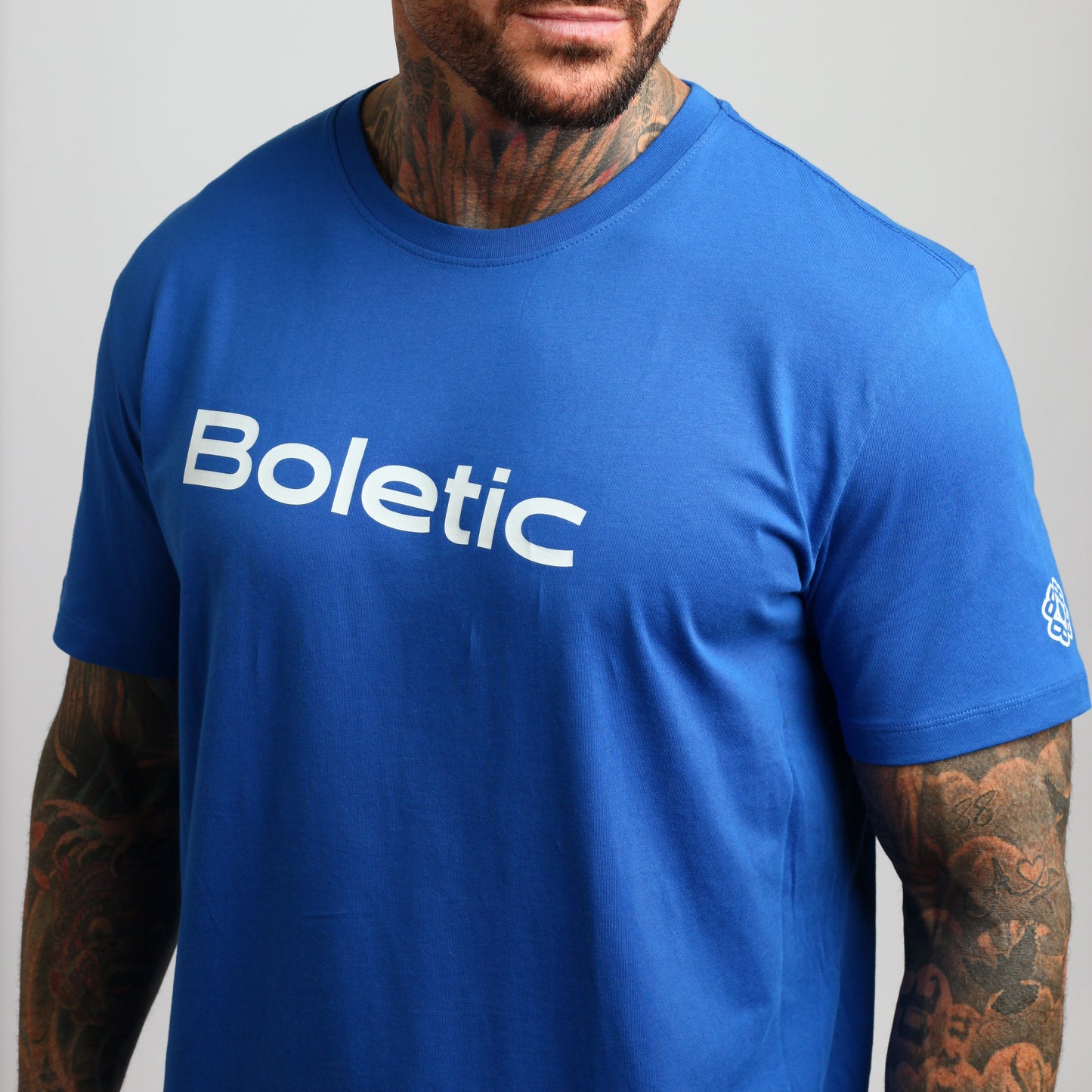 Men's Solo Cotton T Shirt- Sapphire Blue