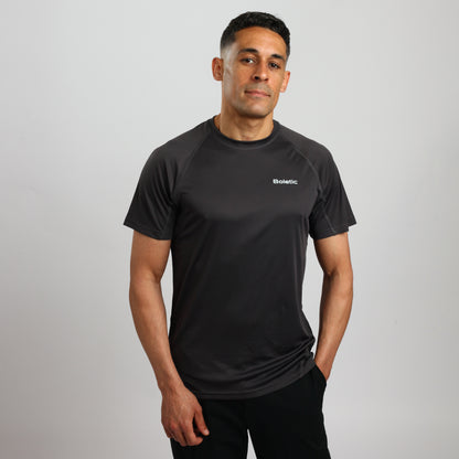 Men's Carvan Active Performance T-Shirt- Charcoal