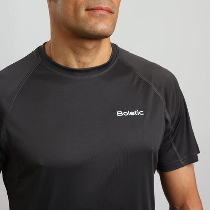 Men's Carvan Active Performance T-Shirt- Charcoal