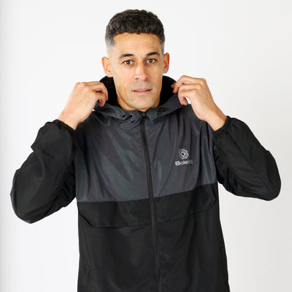 Men's FEAR Reflective Windbreaker- Black