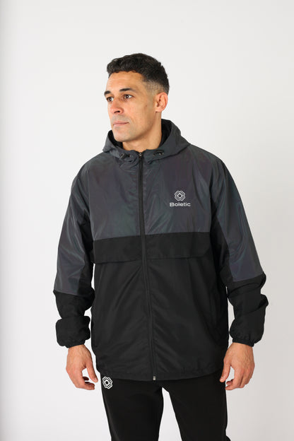 Men's FEAR Reflective Windbreaker- Black