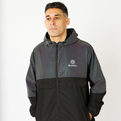 Men's FEAR Reflective Windbreaker- Black