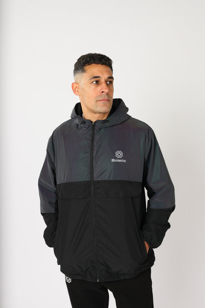 Men's FEAR Reflective Windbreaker- Black