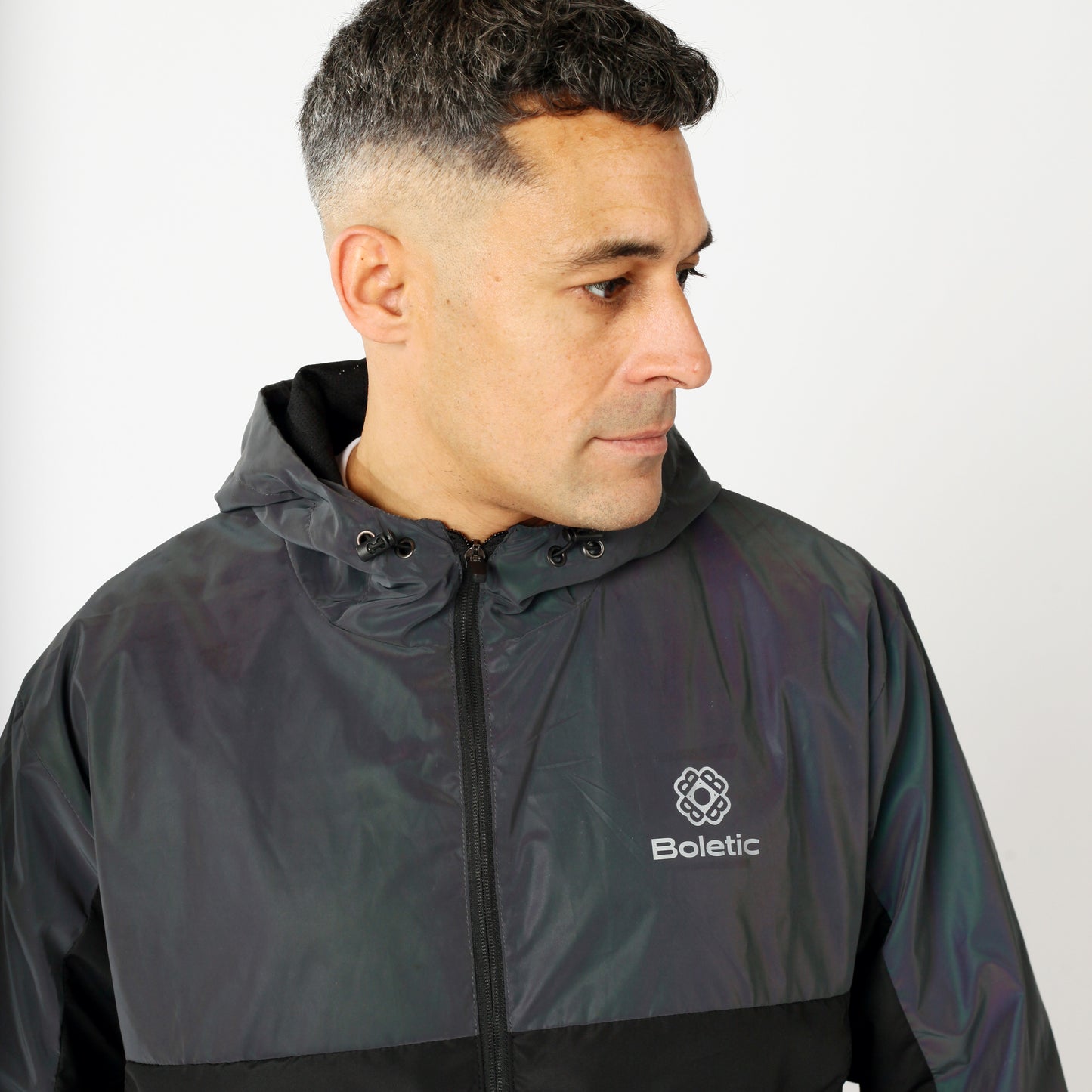 Men's FEAR Reflective Windbreaker- Black