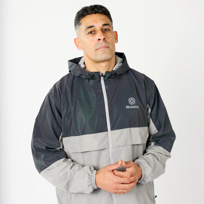 Men's FEAR Reflective Windbreaker- Grey