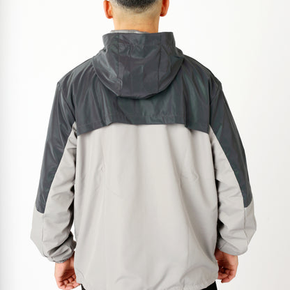 Men's FEAR Reflective Windbreaker- Grey