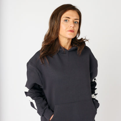 Woman's Adored Hoodie- Charcoal