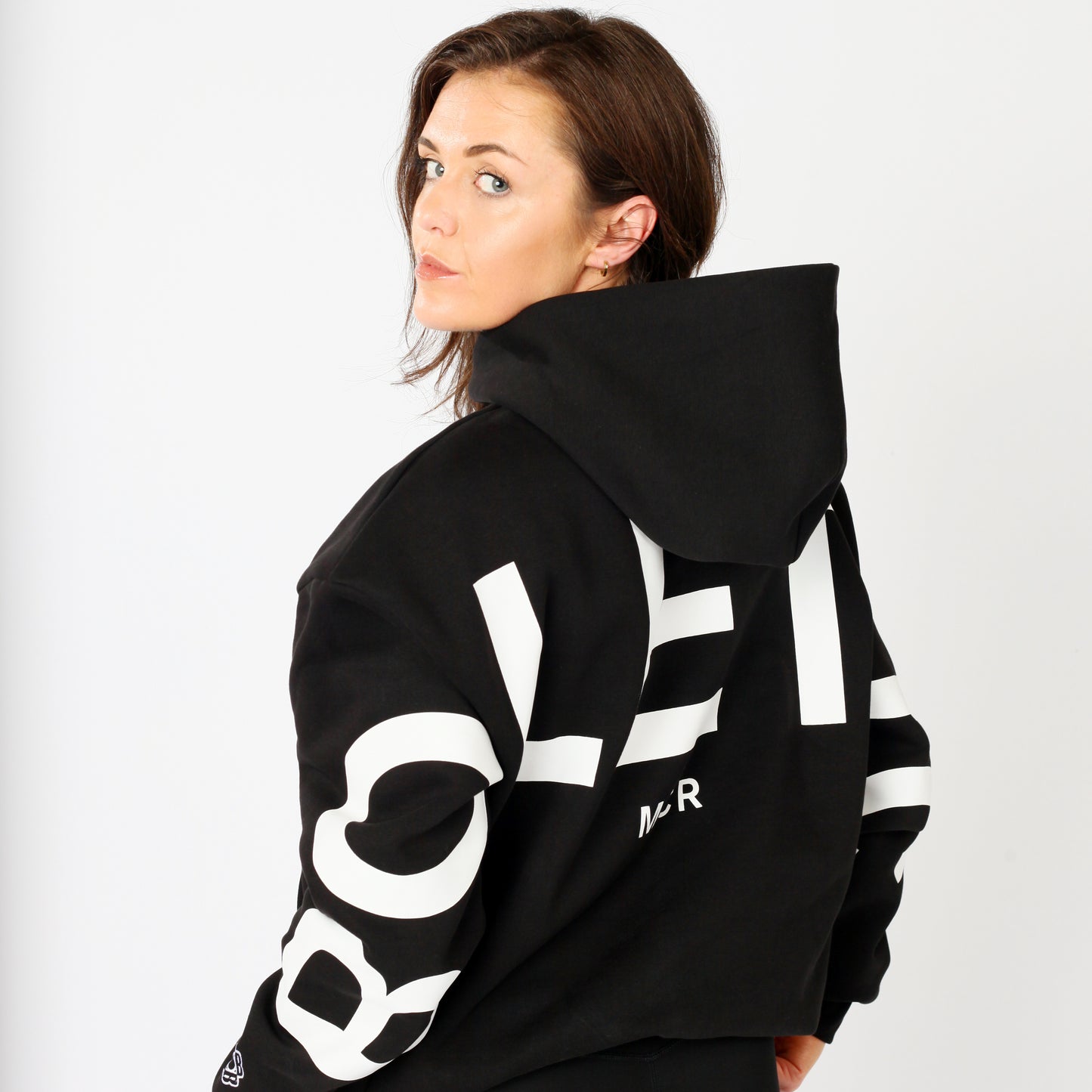 Woman's Adored Hoodie- Black